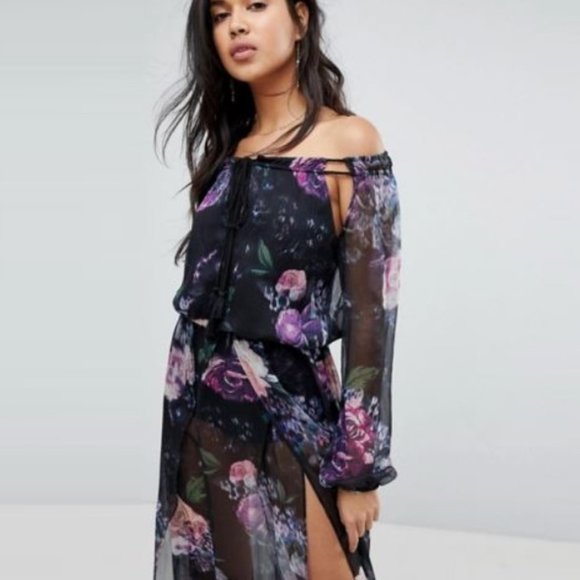 The Jetset Diaries Peony Maxi Romper in Floral TJD - Picture 4 of 5
